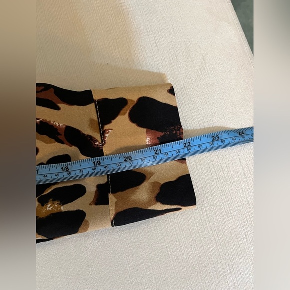 NWT Grey Lab Long-Sleeved Blouse - Women's Large Tan Black Brown - Leopard Print - Picture 11 of 12